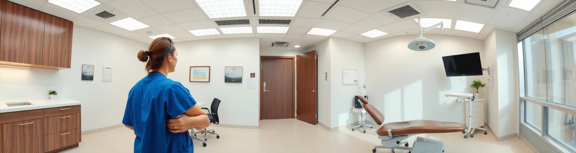 Modern medical practice treatment room
