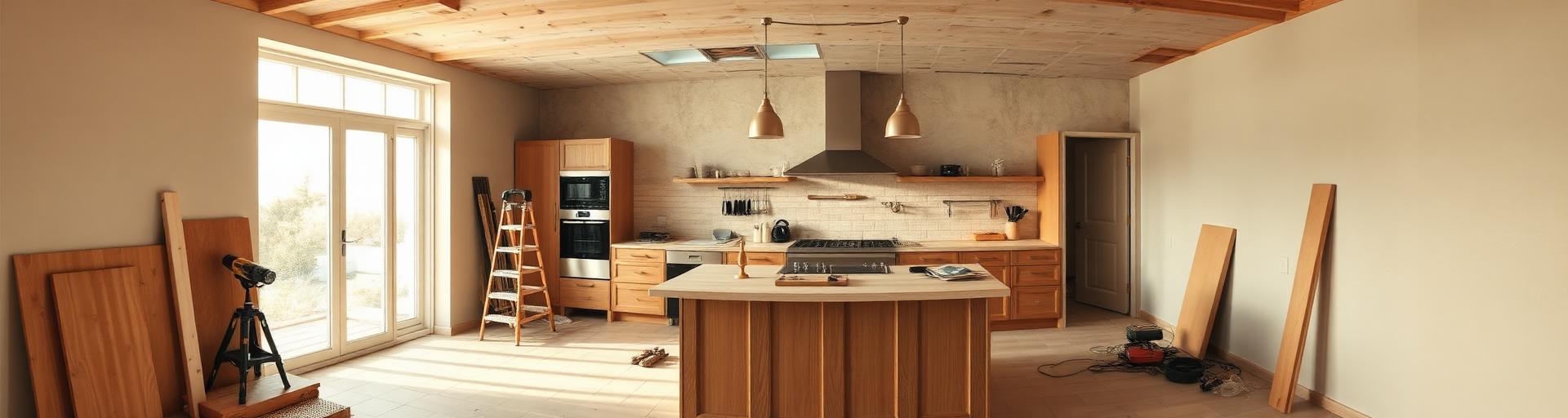 Home kitchen renovation in progress